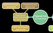 Причастие в русском языке От какой части речи образованы все причастия